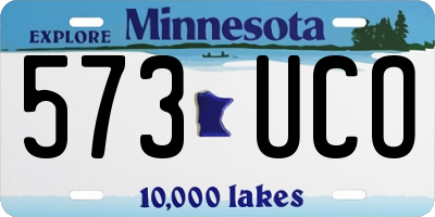 MN license plate 573UCO