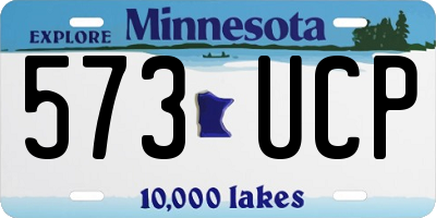 MN license plate 573UCP