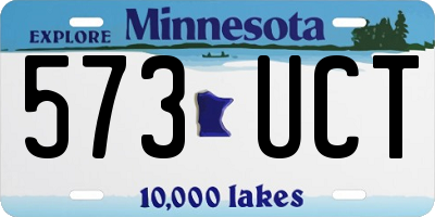 MN license plate 573UCT