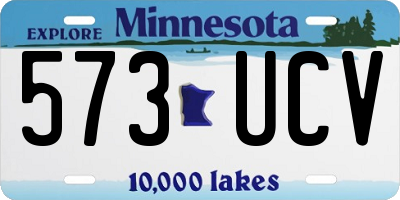 MN license plate 573UCV