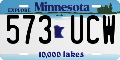 MN license plate 573UCW