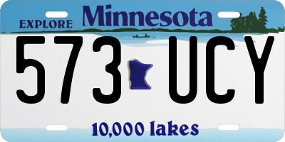 MN license plate 573UCY