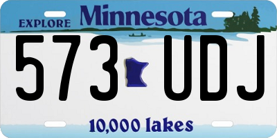 MN license plate 573UDJ