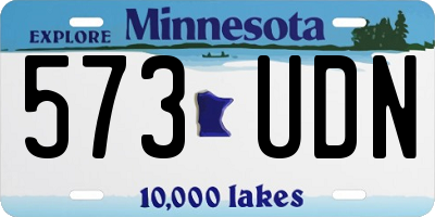 MN license plate 573UDN