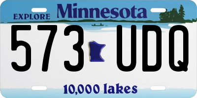 MN license plate 573UDQ