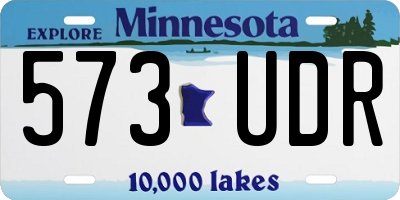 MN license plate 573UDR