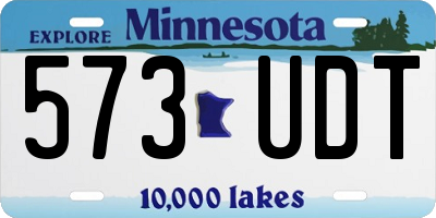 MN license plate 573UDT