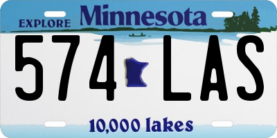MN license plate 574LAS