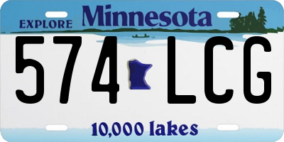 MN license plate 574LCG