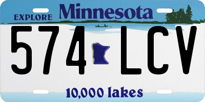 MN license plate 574LCV