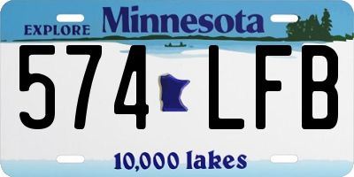 MN license plate 574LFB