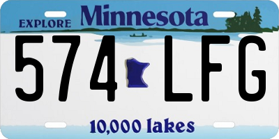 MN license plate 574LFG