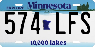 MN license plate 574LFS