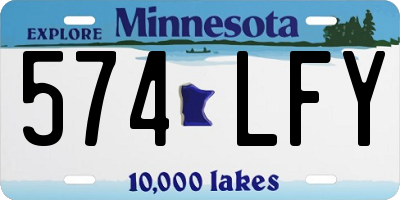 MN license plate 574LFY