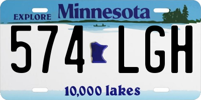 MN license plate 574LGH