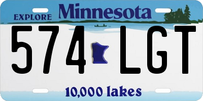 MN license plate 574LGT