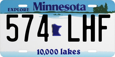 MN license plate 574LHF