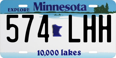 MN license plate 574LHH