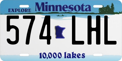 MN license plate 574LHL