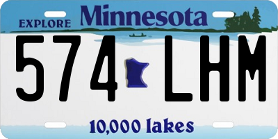 MN license plate 574LHM
