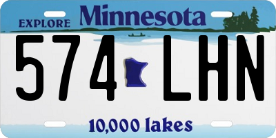 MN license plate 574LHN