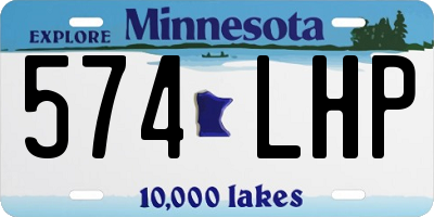MN license plate 574LHP