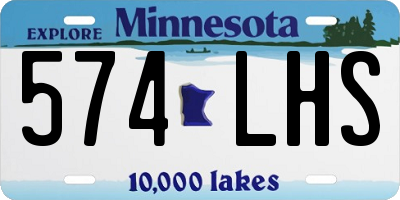 MN license plate 574LHS