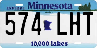 MN license plate 574LHT