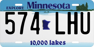 MN license plate 574LHU