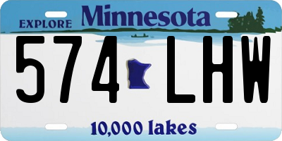 MN license plate 574LHW