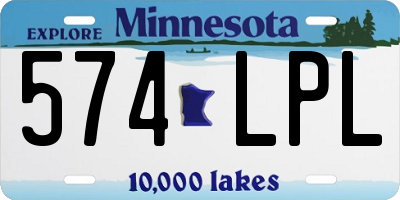 MN license plate 574LPL
