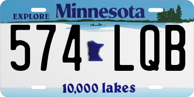 MN license plate 574LQB