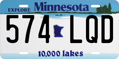 MN license plate 574LQD