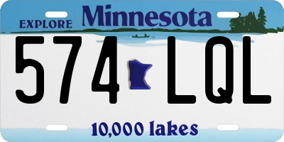 MN license plate 574LQL