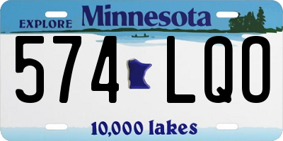 MN license plate 574LQO