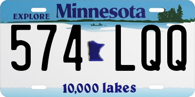 MN license plate 574LQQ