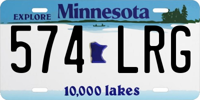 MN license plate 574LRG