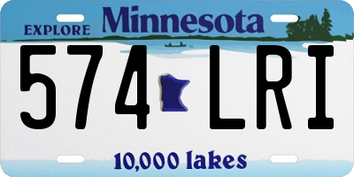 MN license plate 574LRI