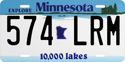 MN license plate 574LRM