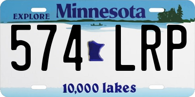 MN license plate 574LRP