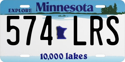 MN license plate 574LRS