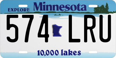 MN license plate 574LRU