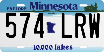 MN license plate 574LRW