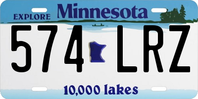 MN license plate 574LRZ
