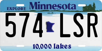 MN license plate 574LSR