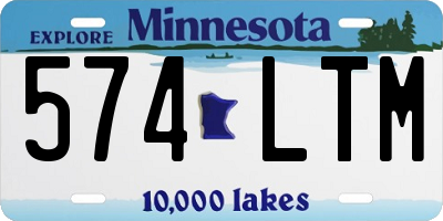MN license plate 574LTM
