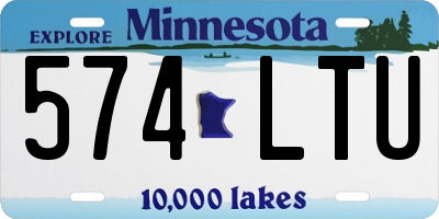 MN license plate 574LTU