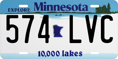 MN license plate 574LVC