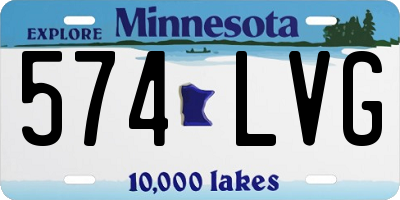 MN license plate 574LVG
