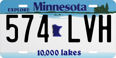 MN license plate 574LVH